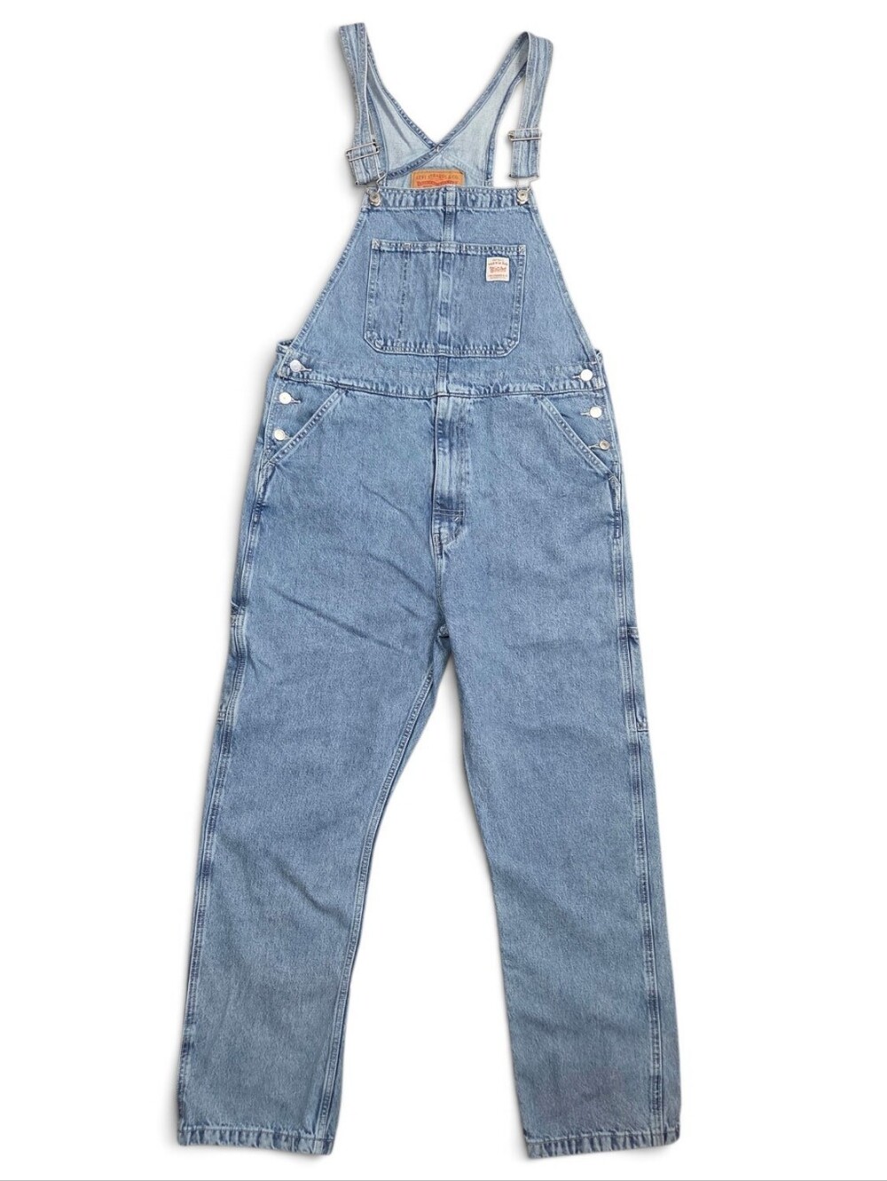 Levi's Men's Light Blue Stonewash Denim Overalls Size L